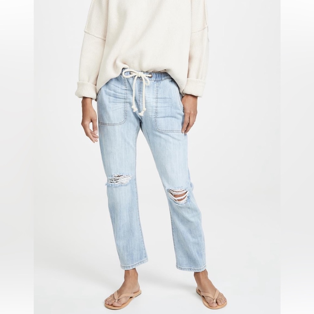 One Teaspoon Boyfriend Drawstring Jeans